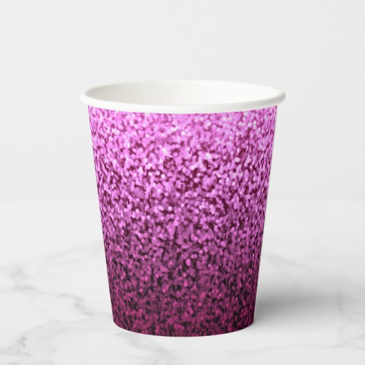 Glittering Crown Luxury Lavender Pappbecher (Rückseite)