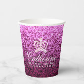 Glittering Crown Luxury Lavender Pappbecher (Vorderseite)