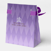 Glittering Crown Luxury Lila Geschenkschachtel (Rückseite)