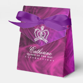 Glittering Crown Luxury Magenta Geschenkschachtel