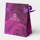 Glittering Crown Luxury Magenta Geschenkschachtel (Rückseite)