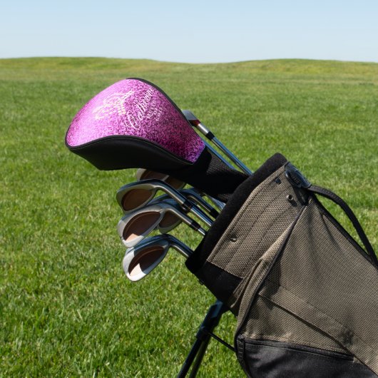 Glittering Crown Magenta Golf Head Cover Golf Headcover (In SItu)