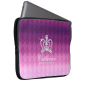 Glittering Crown Magenta Laptopschutzhülle (Vorne Rechts)