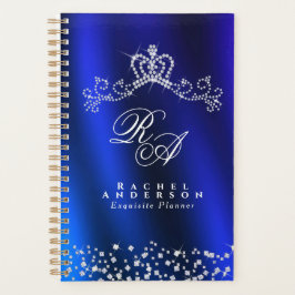 Glittering Crown Monogram Blue Planer