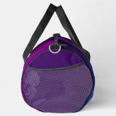 Glittering Crown Monogram Lila Blue Duffle Bag (Rechts)