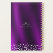 Glittering Crown Monogram Magenta Planer (Rückseite)