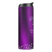 Glittering Crown Monogram Magenta Thermosbecher (Nach links gedreht)