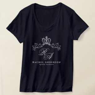 Glittering Crown Monogram T-Shirt