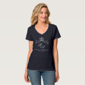 Glittering Crown Monogram T-Shirt (Vorderseite Vollansicht)
