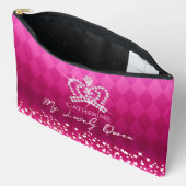 Glittering Crown Red Accessory Pouch Zubehörtasche (Offen)