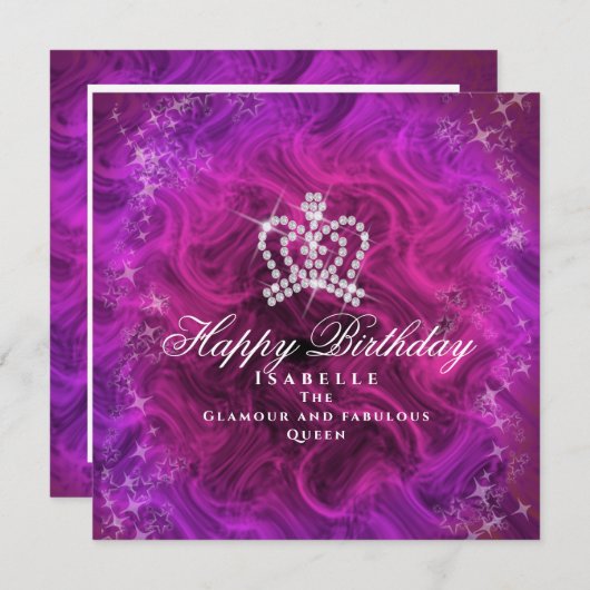 Glittering Crown Red Magenta (Vorne/Hinten)