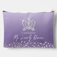 Glittering Crown Satin Lila