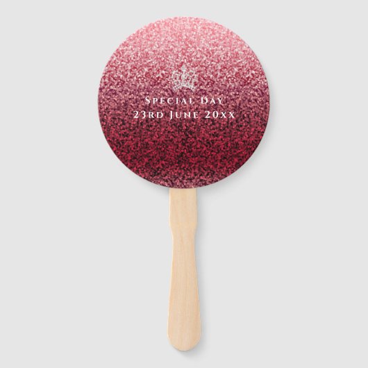 Glittering Crown Wine Fächer (Rückseite)