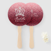 Glittering Crown Wine Fächer (Vorne und Hinten)