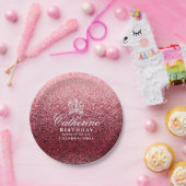 Glittering Crown Wine Pappteller (Party)