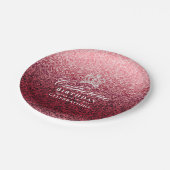 Glittering Crown Wine Pappteller (Schrägansicht)