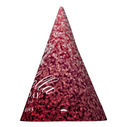 Glittering Crown Wine Partyhütchen (Rechts)