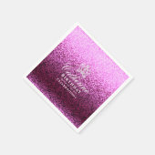 Glittering Crown Wine Serviette (Ecke)