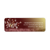 Glittering Fall Dandelion Elegante Adresse (Vorne)