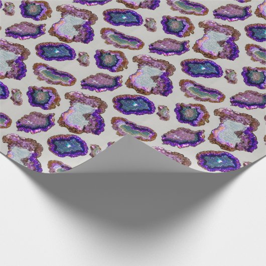 Glittering Geode Geschenkpapier (Ecke)