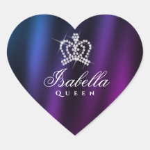 Glittering Glamour Crown Blue Lila