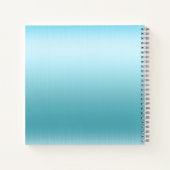 Glittering Glamour Crown Blue Notizblock (Rückseite)