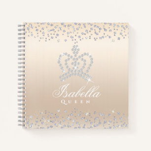 Glittering Glamour Crown Pearl Notizblock