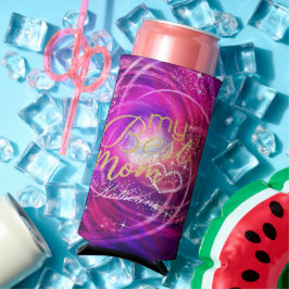 Glittering Glamour Mama Mangenta Selters Dosenkühler