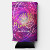 Glittering Glamour Mama Mangenta Selters Dosenkühler (Rückseite)