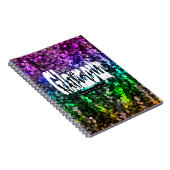 Glittering Glamour Sequin Notizblock (Rechte Seite)