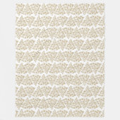 Glittering Gold CurlyQue Weihnachtsbaum Fleecedecke (Vorderseite)