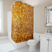 Glittering Gold Glitzer Pattern Duschvorhang (Beispiel)