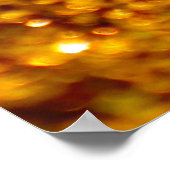 Glittering Gold Glitzer Pattern Poster (Ecke)