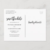 Glittering Gold Save the Date Postcard Ankündigungspostkarte (Rückseite)