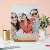 Glittering Hearts Besties Acrylschild (Hochzeit)
