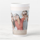 Glittering Hearts Besties Latte Tasse (Vorderseite)