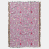 Glittering Hearts Pattern 01 Lgrey BG Decke (Vorderseite Vertikal)