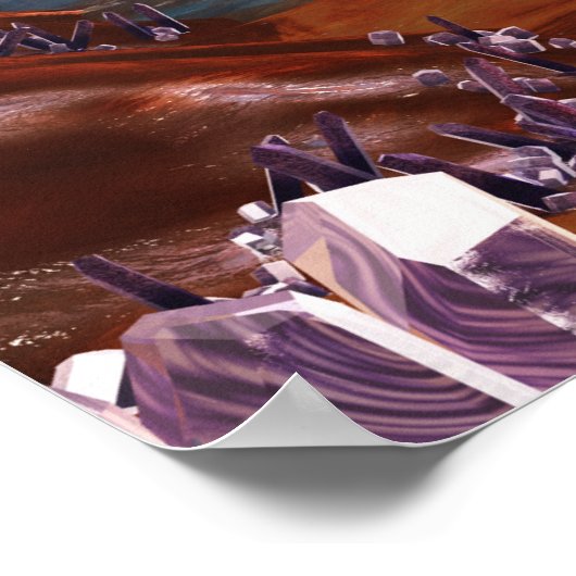 Glittering Höhlen Print Poster (Ecke)