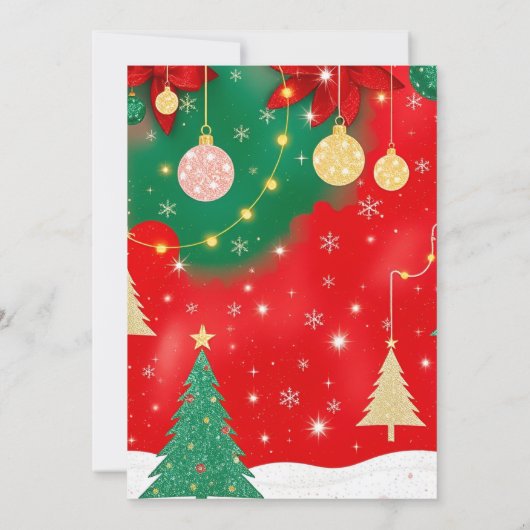 Glittering Holiday Magic Einladung (Rückseite)