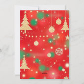 Glittering Holiday Magic Feiertagskarte (Rückseite)