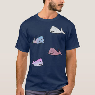 Glittering Holographic Niedlich Whale Sticker Pack T-Shirt