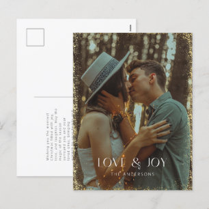 Glittering Liebe & Joliday Foto Card Feiertagspostkarte