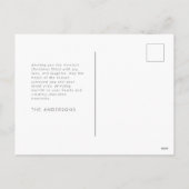 Glittering Liebe & Joliday Foto Card Feiertagspostkarte (Rückseite)