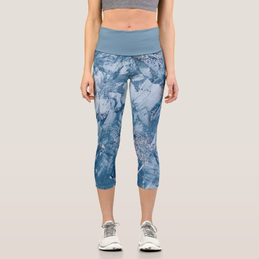 Glittering Marble Capri Leggings (Vorderseite)