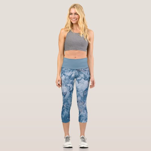 Glittering Marble Capri Leggings (Vorderseite)
