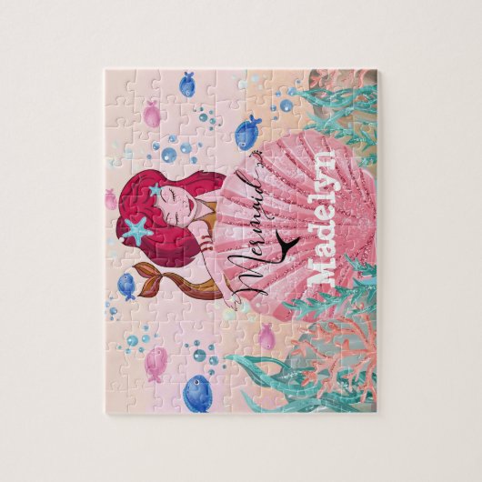 🧜 ♀️ Glittering Meerjungfrau unter dem Individu Puzzle (Vertikal)