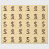 "Glittering Money Sign" Geschenkpapier (Flach)