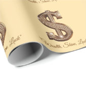 "Glittering Money Sign" Geschenkpapier (Rolleneckpunkt)