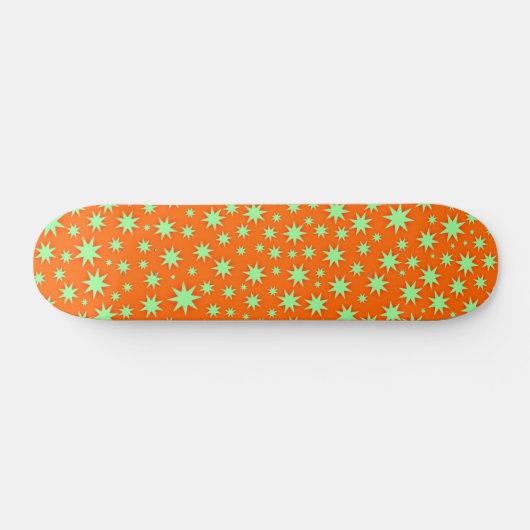 Glittering Orange - Retro Skateboard (Horizontal)