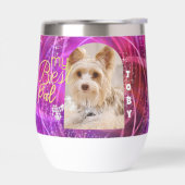 Glittering Pet Hund Foto Mangenta (Links)